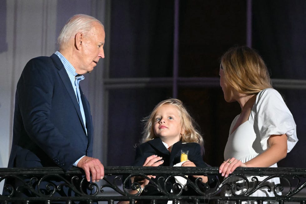 beau biden watching fireworks with his grandpa and older sister