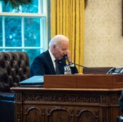 President Biden Speaks on the phone president biden speaks on the phone