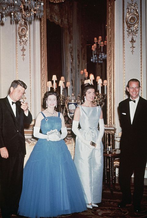 John F. Kennedy and Queen Elizabeth II