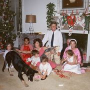 kennedy family at white house on christmas