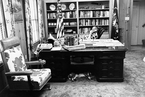 president johnson in his office