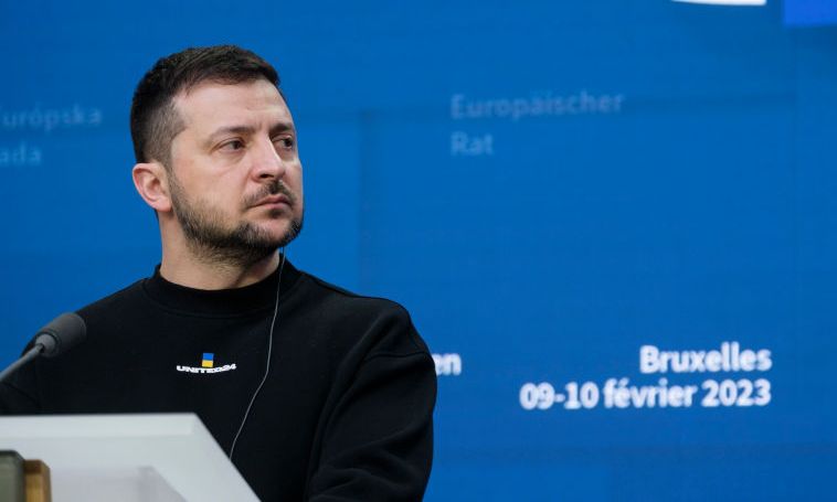 president zelensky meets charles michel at the european council