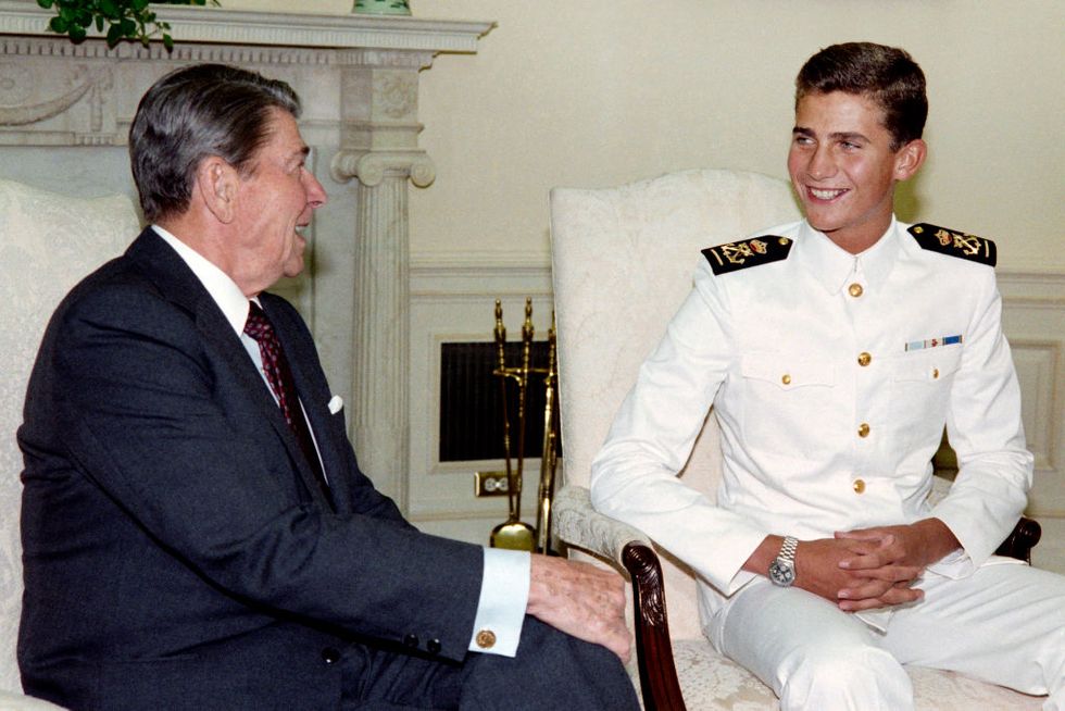 felipe vi y ronald reagan