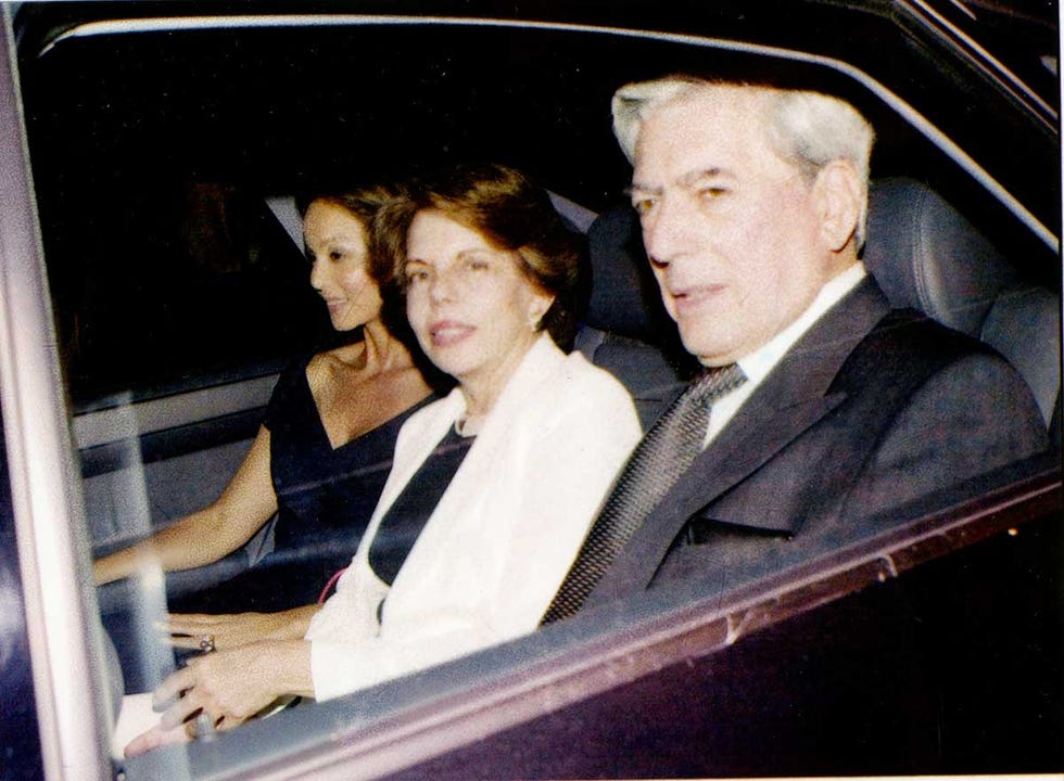 mario vargas llosa y su ex mujer, patricia