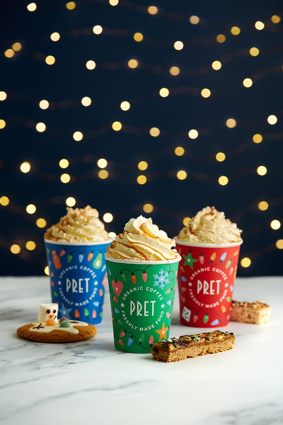 pret a manger’s christmas menu is here, including drinks and food