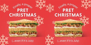 pret a manger’s christmas sandwich has been released in july this year