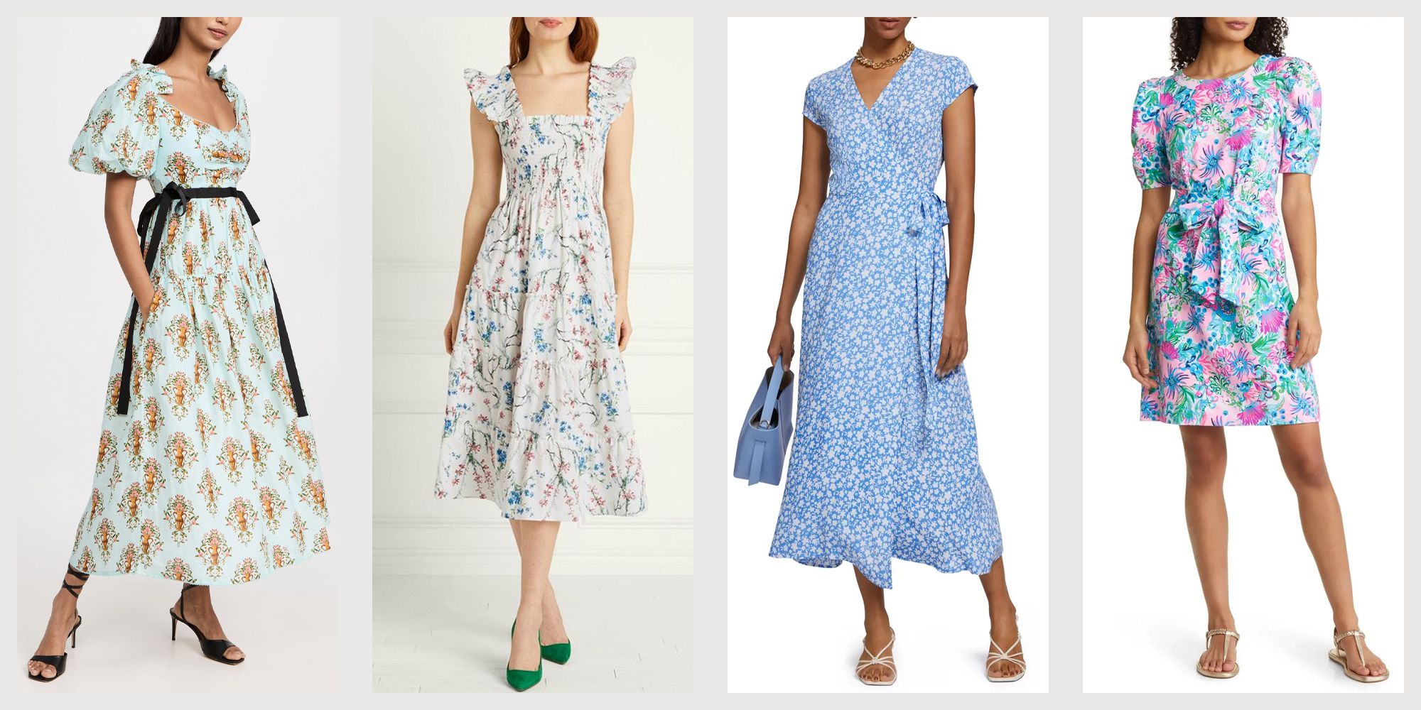 20 Floral Dresses for Spring 2024 - Stylish Flower Print Dresses for Work,  Weddings, Everyday