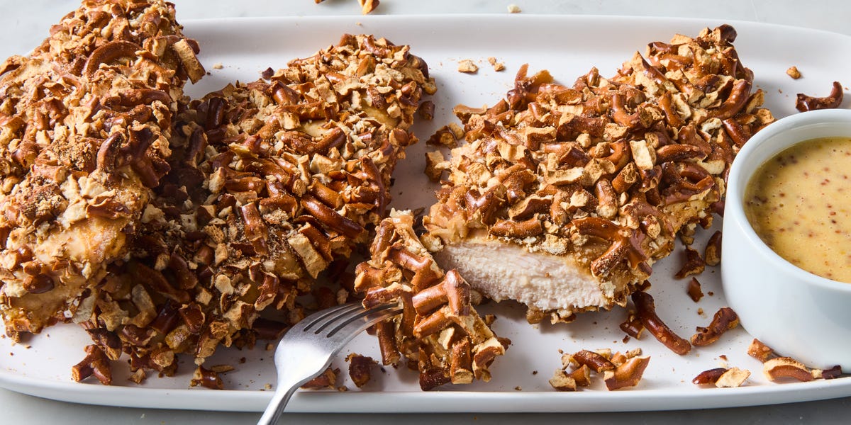 preview for Pretzel-Crusted Chicken Breast Is The Chicken Bake You Need To Make