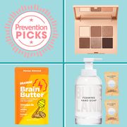 prevention picks six products in front of square and rectangular boxes with the prevention picks symbol