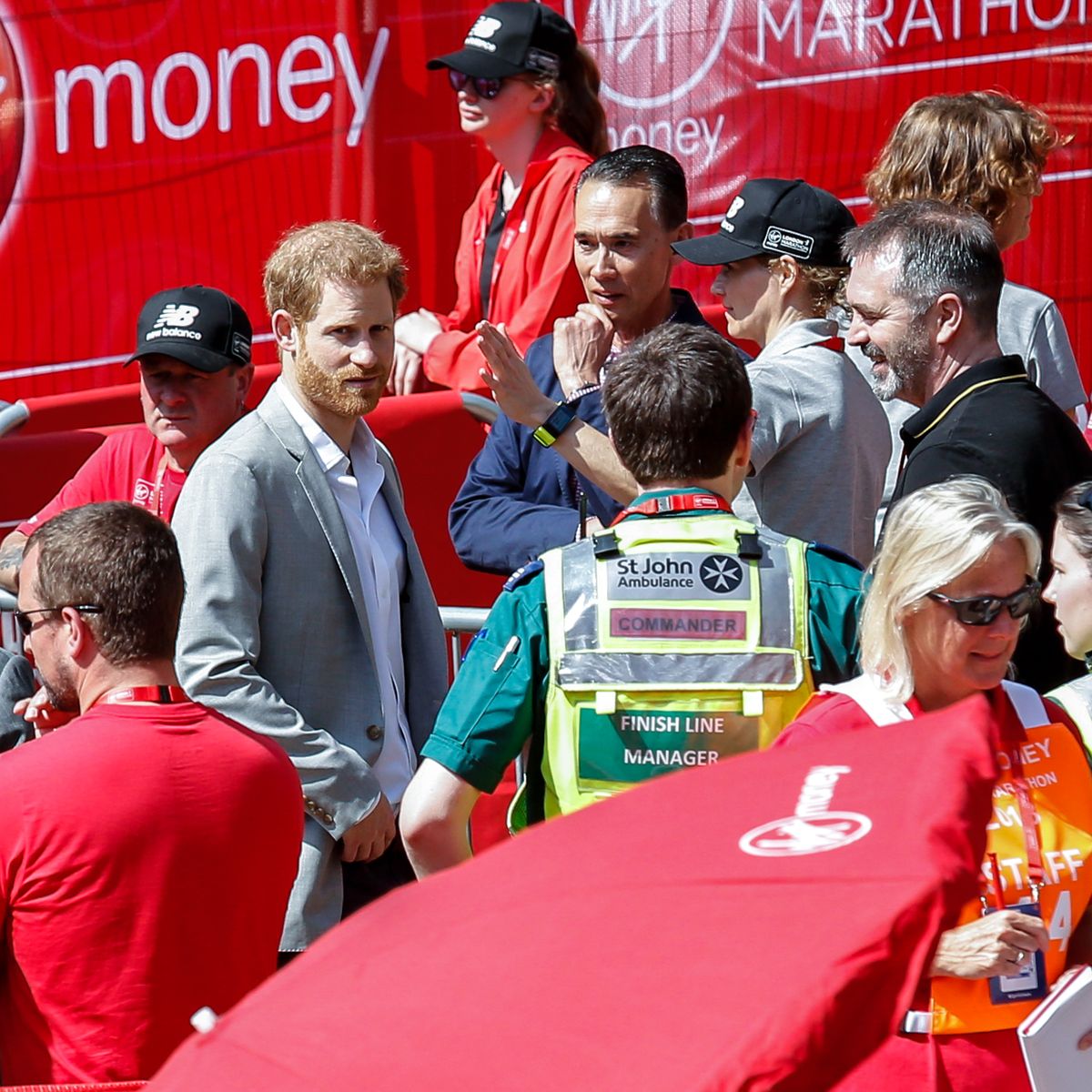 Prince Harry at London Marathon 2018