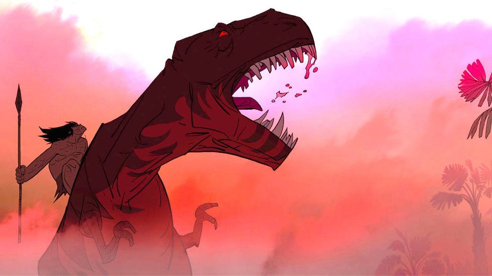 cg artwork, dragon, fictional character, illustration, sky, tyrannosaurus, mouth, dinosaur, art, jaw,