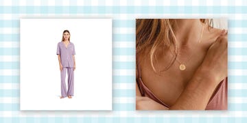 necklace and pajamas