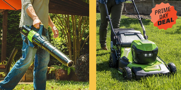 leaf blower, lawn mower