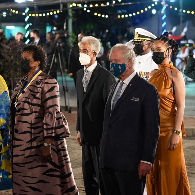 Rihanna and Prince Charles the Night Barbados Celebrates Becoming