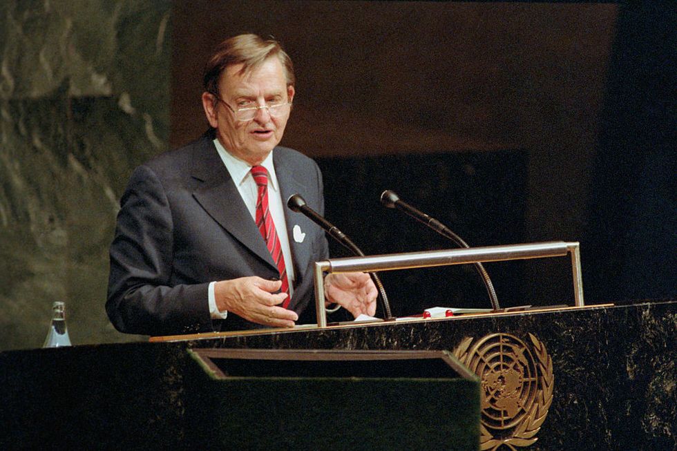 olof palme speaking to united nations