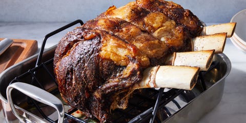 prime rib sliced with rosemary