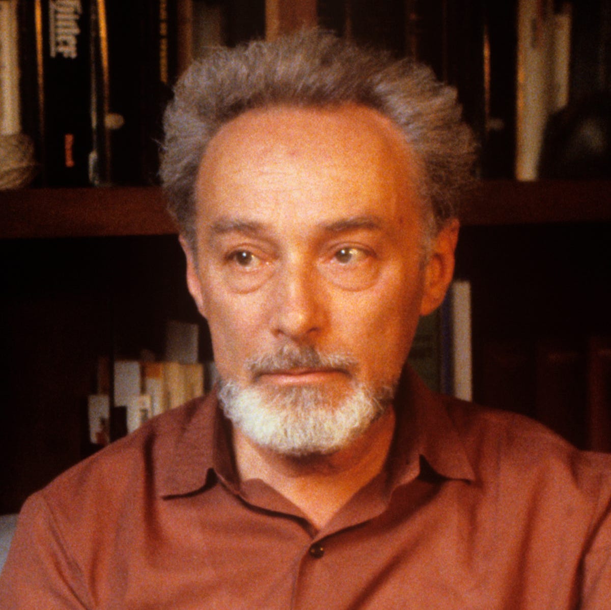 Primo Levi sitting in his studio(PREMIUM RATES APPLY) Italian writer Primo Levi sitting in his studio. Turin, 1981 (Photo by Sergio del Grande/Mondadori via Getty Images)