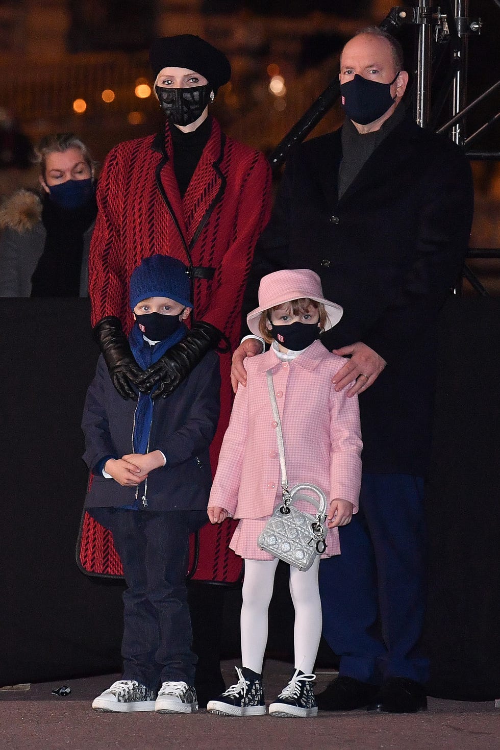 alberto y charlene de mónaco celebran el día de santa devota junto a sus hijos
