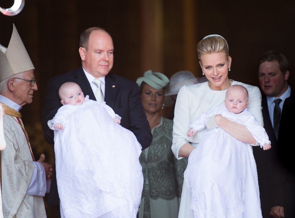 monaco   baptism of the princely children at the monaco cathedral
