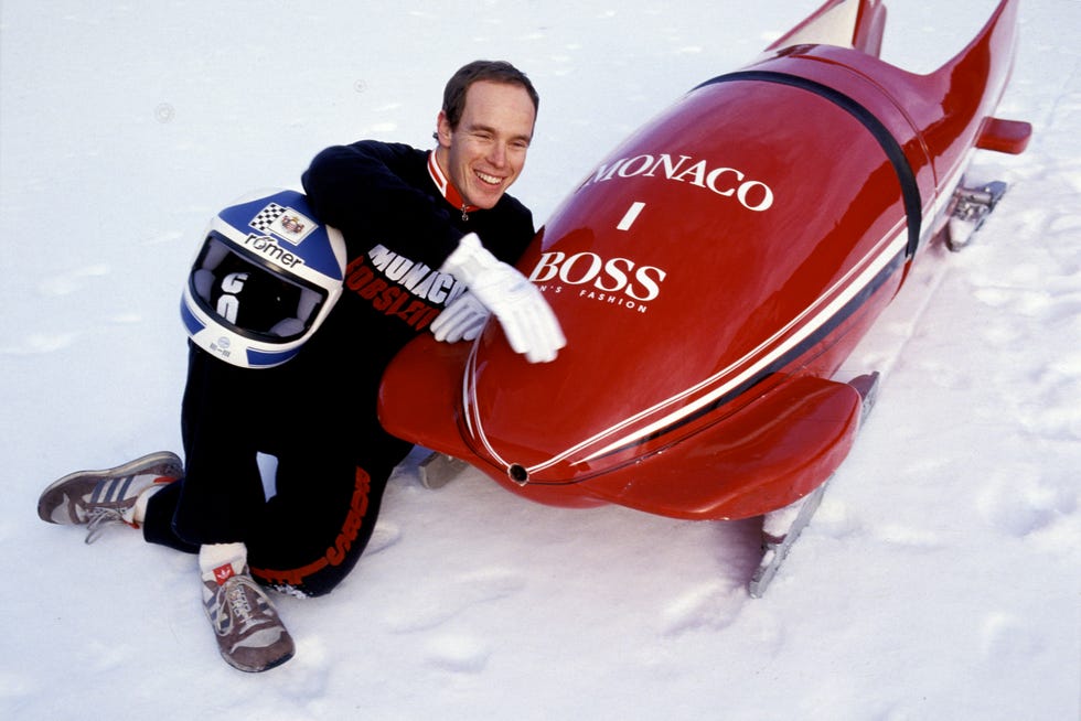 albert of monaco training for calgary olympics