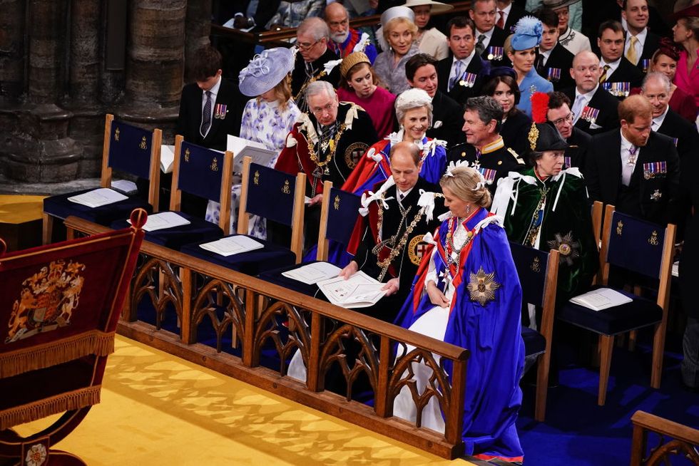 Prince Harry's Coronation Seating Third Row, Distance From Kate and