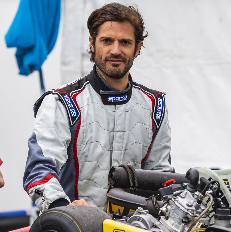 prince carl philip attend karting competition in sweden