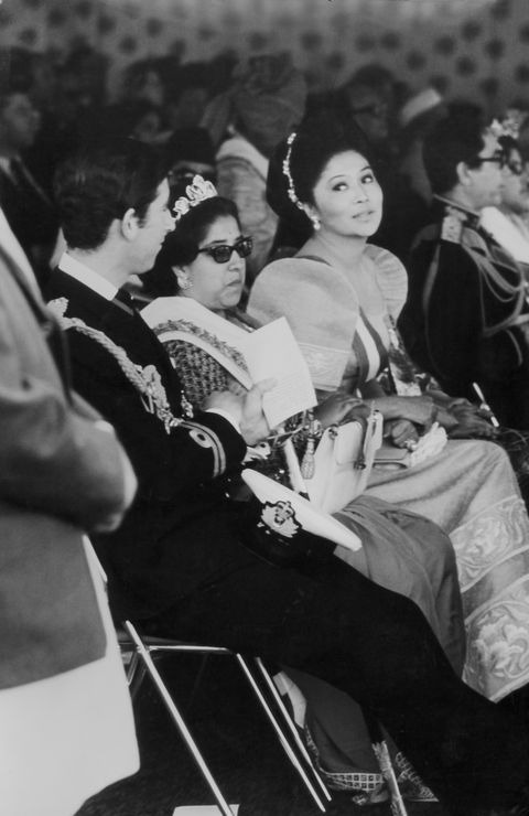 Prince Charles and Imelda Marcos at Nepal Coronation