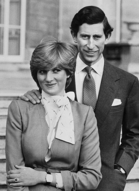 Princess Diana and Prince Charles' Engagement Photos in Real Life