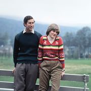 prince charles and lady diana spencer vacationing at balmoral in may 1981 during their engagement