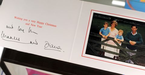 Prince Charles and Princess Diana Christmas Card
