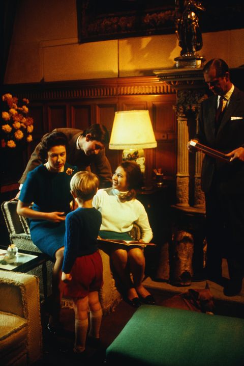 prince charles and family relaxing at home