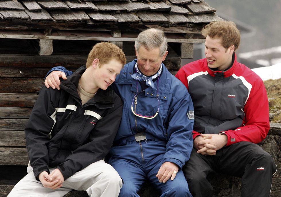hrh prince of wales family enjoy skiing holiday in klosters