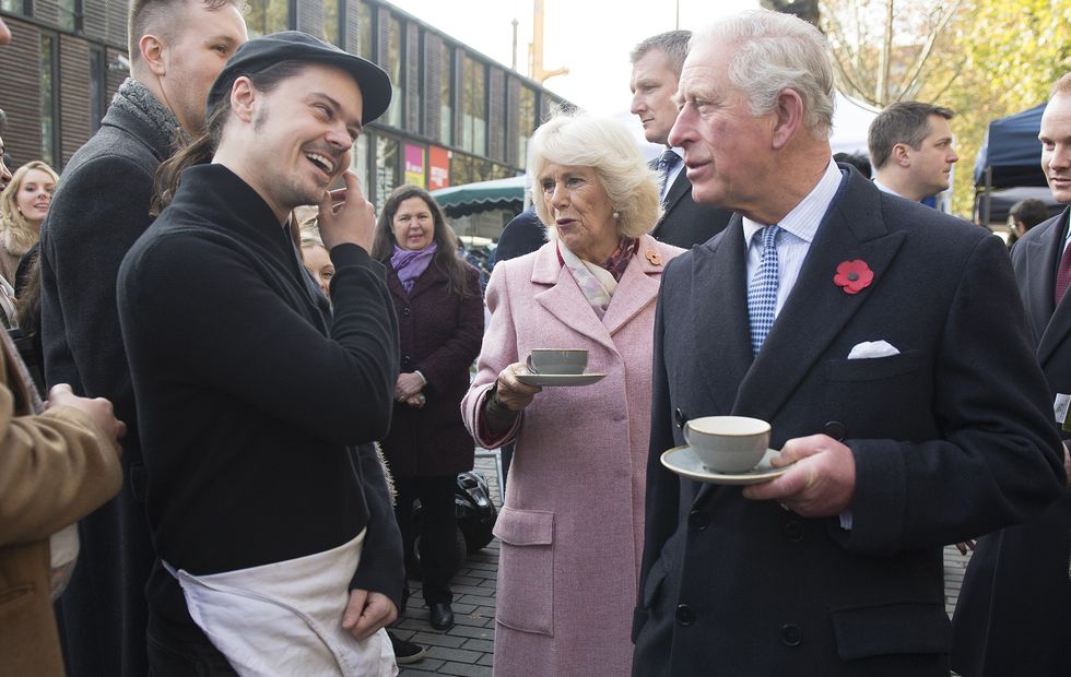 The Prince Of Wales And The Duchess Of Cornwall Visit Swiss Cottage Farmers' Market