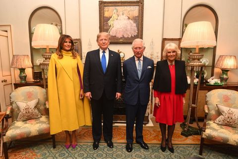 melania trump The Prince Of Wales Hosts US President Donald Trump For Tea