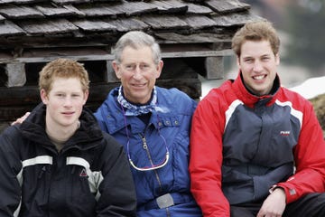 HRH Prince Of Wales & Family Enjoy Skiing Holiday In Klosters