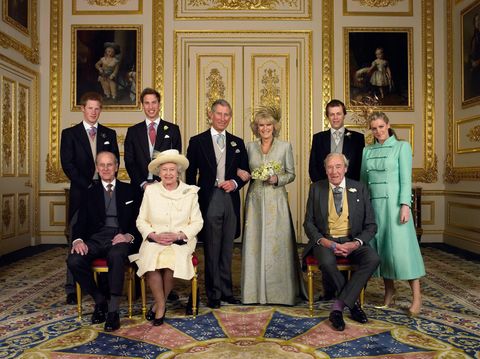 Prince Charles and Camilla Wedding Group