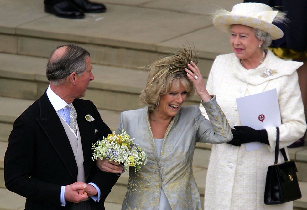 prince charles  the duchess of cornwall attend blessing at windsor castle