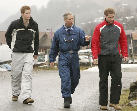 HRH Prince Of Wales & Family Enjoy Skiing Holiday In Klosters