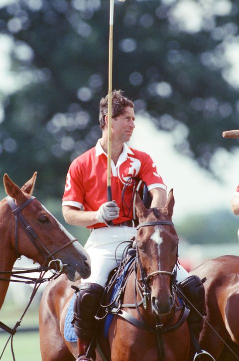 Prince Charles on the polo field at Windsor