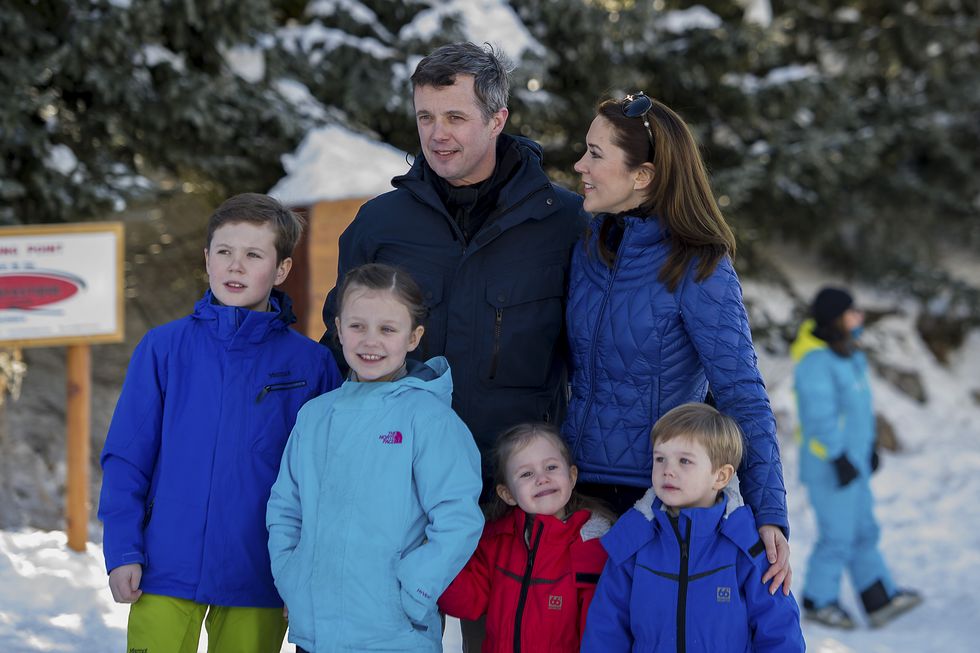 the danish royal family hold annual skiing photocall in verbier