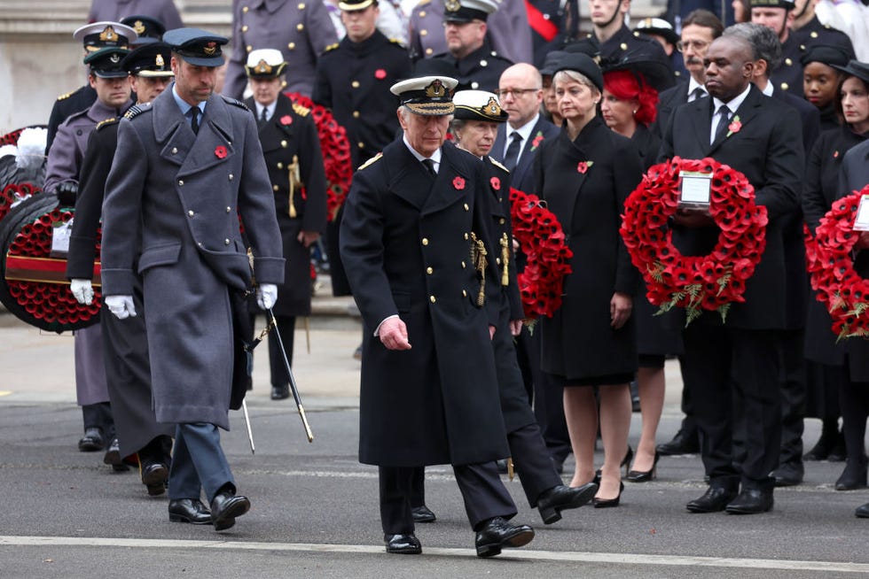 service of remembrance at the cenotaph