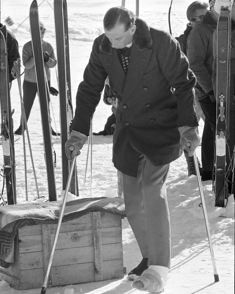 prince edward, duke of kent, ski accident st moritz 1964
