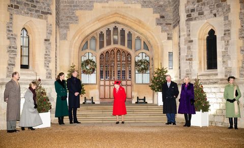 members of the royal family thank volunteers and key workers at windsor castle