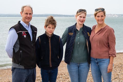 the earl and countess of wessex take part in a great british beach clean