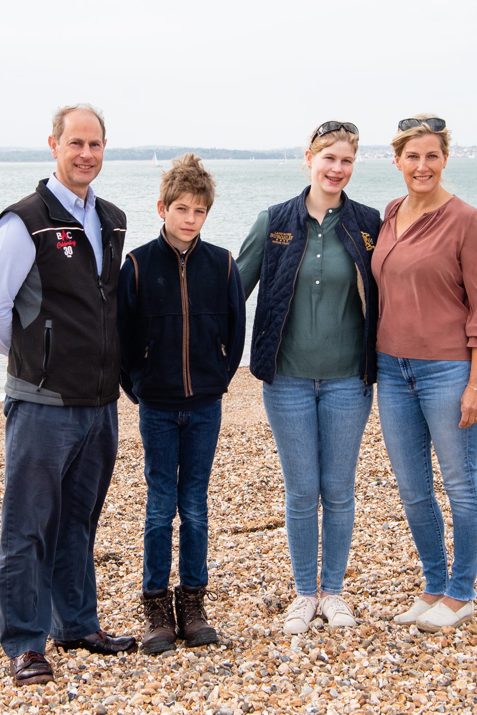 the earl and countess of wessex take part in a great british beach clean