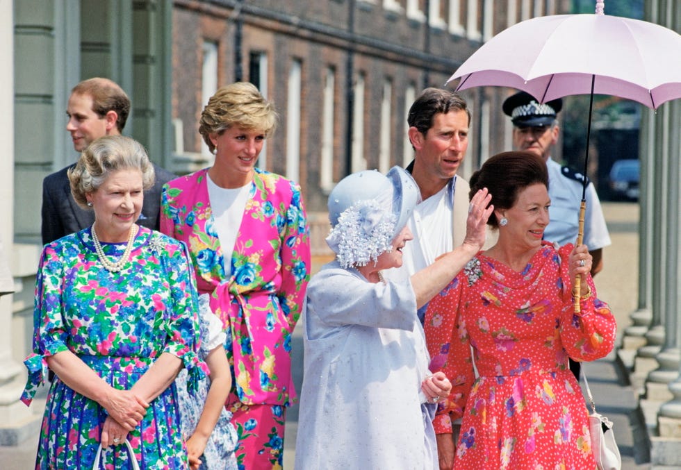 the royal family at the queen mother's 90th birthday