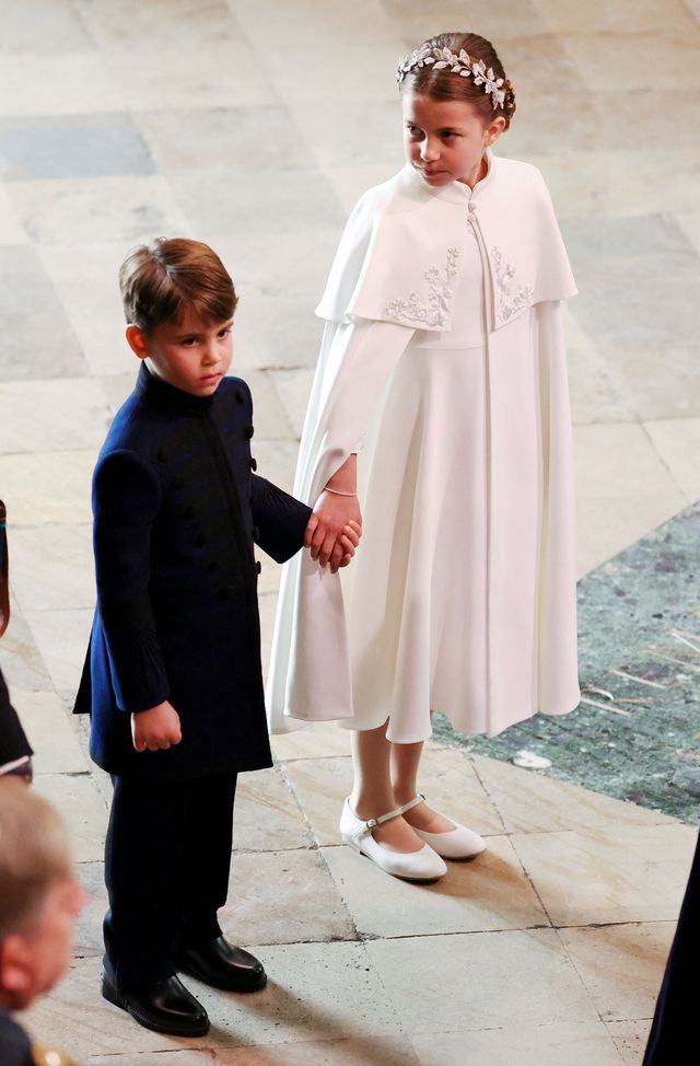 Princess Charlotte Sweetly Holds Her Brother Prince Louis's Hand at the ...