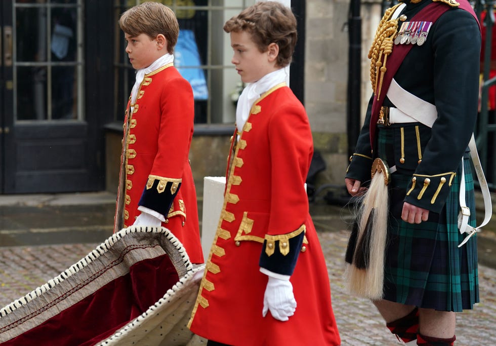 prince george as a page of honour