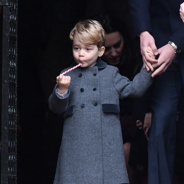 Prince George at Christmas service in 2016