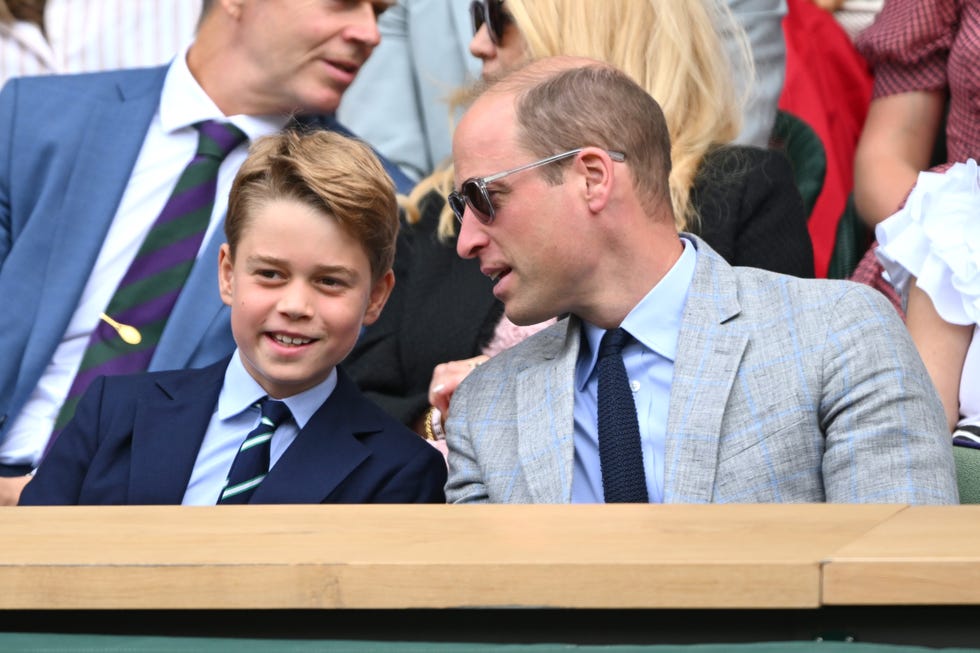 the prince and princess of wales attend wimbledon 2023 day 14